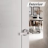 image:imageProbrico Heavy Duty Satin Nickel Privacy Door Levers Interior Keyless Locks BathBed Door Locksets Reversible for LeftRight Handed Doors 5 Pack
