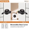 image:imageProbrico Interior Door Handle Lever Chrome Door Handles Passage Door Lever Handle Closet Door Handle Polished Chrome Interior Keyless Door Handle for Hallway Closet Wave Style Reversible 6 PackOil Rubbed Bronze
