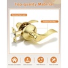 image:imageProbrico Interior Door Handle Lever Chrome Door Handles Passage Door Lever Handle Closet Door Handle Polished Chrome Interior Keyless Door Handle for Hallway Closet Wave Style Reversible 6 PackPolished Brass
