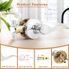 image:imageProbrico Interior Door Handle Lever Chrome Door Handles Passage Door Lever Handle Closet Door Handle Polished Chrome Interior Keyless Door Handle for Hallway Closet Wave Style Reversible 6 PackPolished Chrome