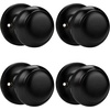 image:imageProbrico Interior Hallway Door Knobs for Hall or Closet Flat Ball Black Passage Door KnobsBlack