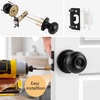 image:imageProbrico Interior Hallway Door Knobs for Hall or Closet Flat Ball Black Passage Door KnobsBlack