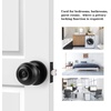 image:imageProbrico Interior Hallway Door Knobs for Hall or Closet Flat Ball Black Passage Door KnobsBlack
