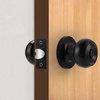 image:imageProbrico Interior Hallway Door Knobs for Hall or Closet Flat Ball Black Passage Door KnobsBlack
