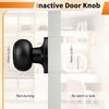 image:imageProbrico Interior Hallway Door Knobs for Hall or Closet Flat Ball Black Passage Door KnobsBlack