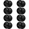 image:imageProbrico Interior Hallway Door Knobs for Hall or Closet Flat Ball Black Passage Door KnobsBlack