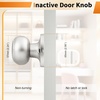 image:imageProbrico Interior Hallway Door Knobs for Hall or Closet Flat Ball Black Passage Door KnobsBrushed Nickel