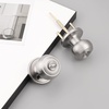 image:imageProbrico Interior Hallway Door Knobs for Hall or Closet Flat Ball Black Passage Door KnobsBrushed Nickel