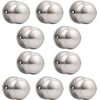 image:imageProbrico Interior Hallway Door Knobs for Hall or Closet Flat Ball Black Passage Door KnobsBrushed Nickel