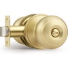 image:imageProbrico Interior Hallway Door Knobs for Hall or Closet Flat Ball Black Passage Door KnobsGold