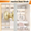 image:imageProbrico Interior Hallway Door Knobs for Hall or Closet Flat Ball Black Passage Door KnobsGold