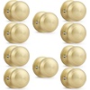 image:imageProbrico Interior Hallway Door Knobs for Hall or Closet Flat Ball Black Passage Door KnobsGold