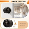 image:imageProbrico Interior Hallway Door Knobs for Hall or Closet Flat Ball Black Passage Door KnobsOil Rubbed Bronze