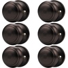 image:imageProbrico Interior Hallway Door Knobs for Hall or Closet Flat Ball Black Passage Door KnobsOil Rubbed Bronze