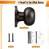 image:imageProbrico Interior Hallway Door Knobs for Hall or Closet Flat Ball Black Passage Door KnobsOil Rubbed Bronze
