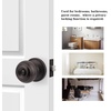 image:imageProbrico Interior Hallway Door Knobs for Hall or Closet Flat Ball Black Passage Door KnobsOil Rubbed Bronze