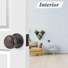 image:imageProbrico Interior Hallway Door Knobs for Hall or Closet Flat Ball Black Passage Door KnobsOil Rubbed Bronze
