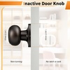 image:imageProbrico Interior Hallway Door Knobs for Hall or Closet Flat Ball Black Passage Door KnobsOil Rubbed Bronze