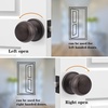image:imageProbrico Interior Hallway Door Knobs for Hall or Closet Flat Ball Black Passage Door KnobsOil Rubbed Bronze