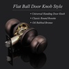 image:imageProbrico Interior Hallway Door Knobs for Hall or Closet Flat Ball Black Passage Door KnobsOil Rubbed Bronze