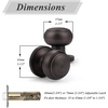image:imageProbrico Interior Hallway Door Knobs for Hall or Closet Flat Ball Black Passage Door KnobsOil Rubbed Bronze