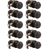 image:imageProbrico Interior Hallway Door Knobs for Hall or Closet Flat Ball Black Passage Door KnobsOil Rubbed Bronze