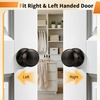 image:imageProbrico Interior Hallway Door Knobs for Hall or Closet Flat Ball Black Passage Door KnobsOil Rubbed Bronze