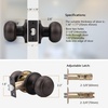 image:imageProbrico Interior Hallway Door Knobs for Hall or Closet Flat Ball Black Passage Door KnobsOil Rubbed Bronze