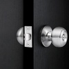 image:imageProbrico Interior Hallway Door Knobs for Hall or Closet Flat Ball Black Passage Door KnobsPolished Chrome
