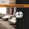 image:imageProbrico Interior Hallway Door Knobs for Hall or Closet Flat Ball Black Passage Door KnobsPolished Chrome