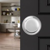 image:imageProbrico Interior Hallway Door Knobs for Hall or Closet Flat Ball Black Passage Door KnobsPolished Chrome