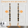 image:imageProbrico Interior Hallway Door Knobs for Hall or Closet Flat Ball Black Passage Door KnobsPolished Chrome