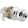 image:imageProbrico Interior Hallway Door Knobs for Hall or Closet Flat Ball Black Passage Door KnobsPolished Chrome
