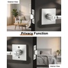 image:imageProbrico Interior Passage Door Handles 10 Pack Brushed Nickel NonLocking Square Levers for Closet Hallway Reversible Heavy Duty HardwareBrushed Nickel