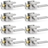 image:imageProbrico Interior Passage Door Handles 10 Pack Brushed Nickel NonLocking Square Levers for Closet Hallway Reversible Heavy Duty HardwareBrushed Nickel