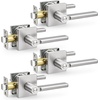 image:imageProbrico Interior Passage Door Handles 10 Pack Brushed Nickel NonLocking Square Levers for Closet Hallway Reversible Heavy Duty HardwareBrushed Nickel