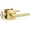 image:imageProbrico Interior Passage Door Handles 10 Pack Brushed Nickel NonLocking Square Levers for Closet Hallway Reversible Heavy Duty HardwareGold