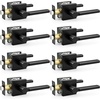 image:imageProbrico Interior Passage Door Handles 10 Pack Brushed Nickel NonLocking Square Levers for Closet Hallway Reversible Heavy Duty HardwareMatte Black
