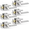 image:imageProbrico Interior Passage Door Handles 10 Pack Polished Chrome NonLocking Square Levers for Closet Hallway Reversible Heavy Duty HardwareBrushed Nickel