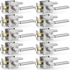 image:imageProbrico Interior Passage Door Handles 10 Pack Polished Chrome NonLocking Square Levers for Closet Hallway Reversible Heavy Duty HardwareBrushed Nickel