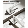 image:imageProbrico Interior Passage Door Handles 10 Pack Polished Chrome NonLocking Square Levers for Closet Hallway Reversible Heavy Duty HardwareBrushed Nickel