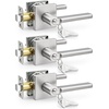 image:imageProbrico Interior Passage Door Handles 10 Pack Polished Chrome NonLocking Square Levers for Closet Hallway Reversible Heavy Duty HardwareBrushed Nickel