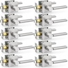 image:imageProbrico Interior Passage Door Handles 10 Pack Polished Chrome NonLocking Square Levers for Closet Hallway Reversible Heavy Duty HardwareBrushed Nickel