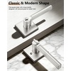 image:imageProbrico Interior Passage Door Handles 10 Pack Polished Chrome NonLocking Square Levers for Closet Hallway Reversible Heavy Duty HardwareBrushed Nickel