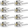image:imageProbrico Interior Passage Door Handles 10 Pack Polished Chrome NonLocking Square Levers for Closet Hallway Reversible Heavy Duty HardwareBrushed Nickel