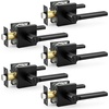 image:imageProbrico Interior Passage Door Handles 10 Pack Polished Chrome NonLocking Square Levers for Closet Hallway Reversible Heavy Duty HardwareMatte Black