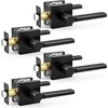 image:imageProbrico Interior Passage Door Handles 10 Pack Polished Chrome NonLocking Square Levers for Closet Hallway Reversible Heavy Duty HardwareMatte Black