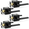 image:imageProbrico Interior Passage Door Handles 10 Pack Polished Chrome NonLocking Square Levers for Closet Hallway Reversible Heavy Duty HardwareMatte Black