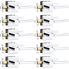 image:imageProbrico Interior Passage Door Handles 10 Pack Polished Chrome NonLocking Square Levers for Closet Hallway Reversible Heavy Duty HardwarePolished Chrome