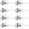 image:imageProbrico Interior Passage Door Handles 10 Pack Polished Chrome NonLocking Square Levers for Closet Hallway Reversible Heavy Duty HardwarePolished Chrome